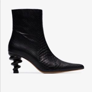 Black Island 70 Snake-Effect Leather Boots